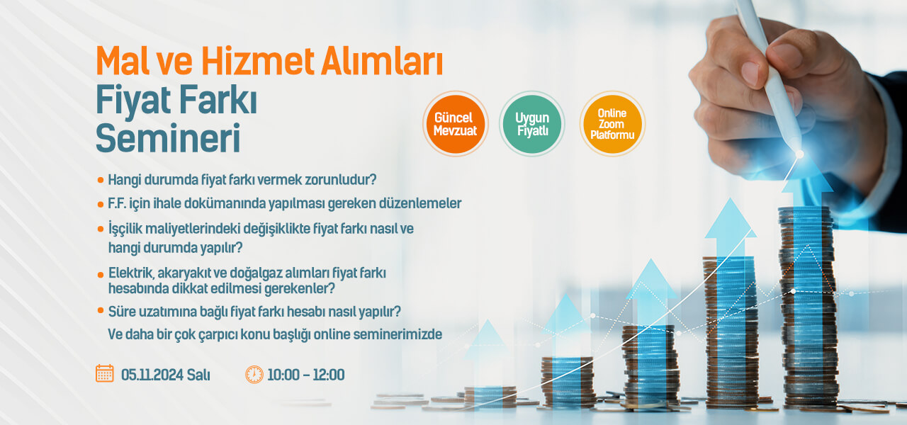 Online Mal ve Hizmet Alımları Fiyat Farkı Semineri